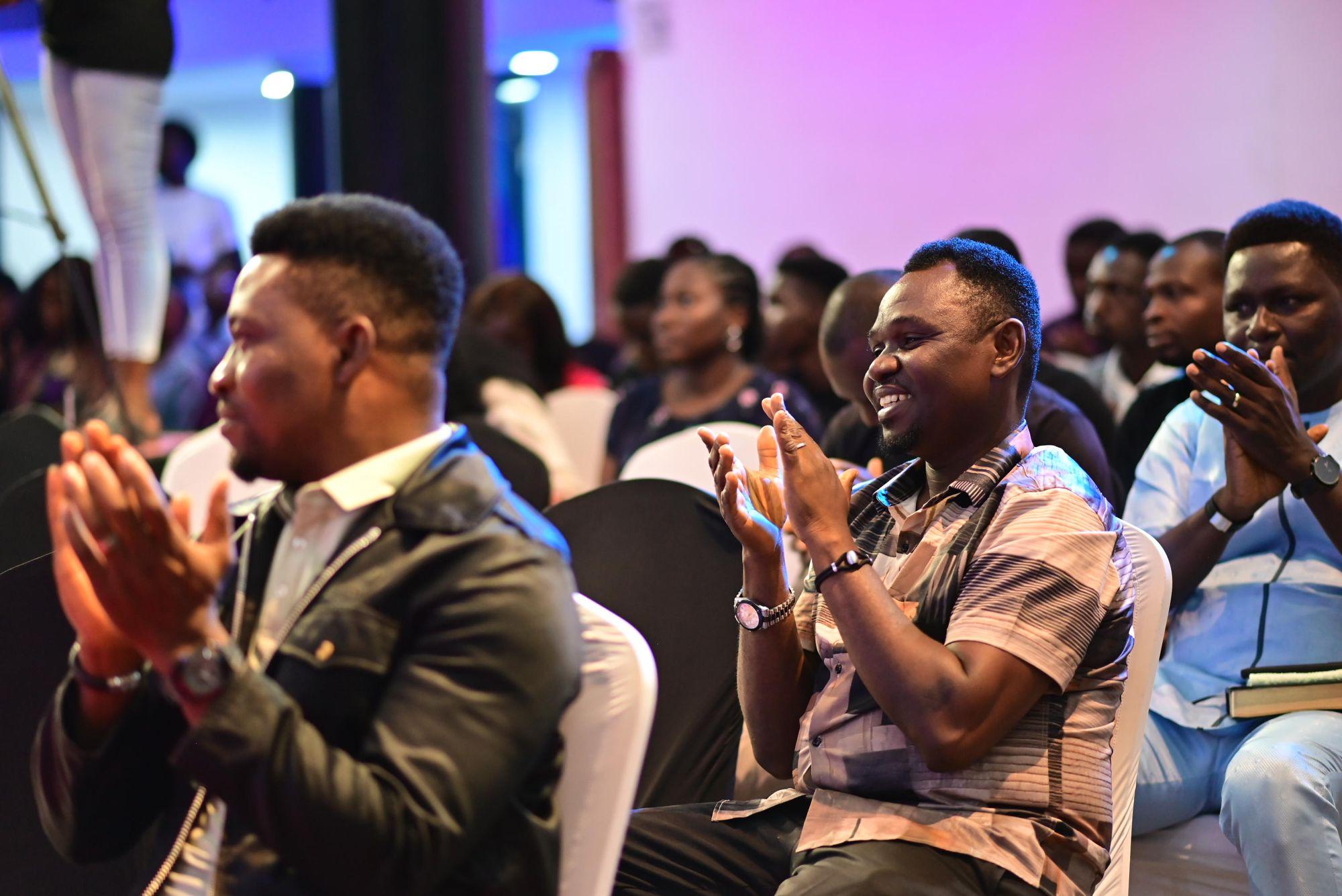 Delegates applauding